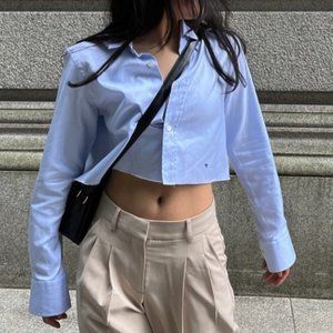 Hommegirls Longsleeve Cropped Shirt